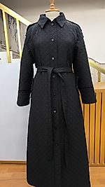 Siyah Kapitone Manto