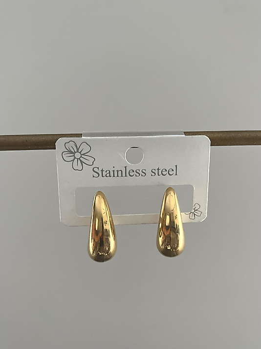 Çelik Mini Damla Küpe