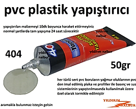 YAPGİT 404 PVC YAPIŞTIRICI 50GR PLASTİK PLASTİK YAPIŞTIRICI KALİTE