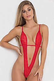 Leyna Kırmızı Seksi Fantezi Babydoll TM8130