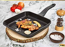 POLOCHEF KARE DEMİR GRANİT TAVA IZGARASI