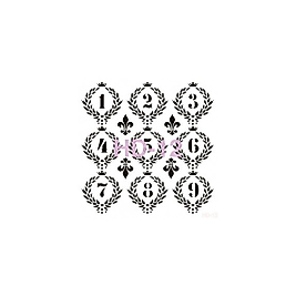 Home Decor (Duvar) Stencıl 45*45 cm HD-12