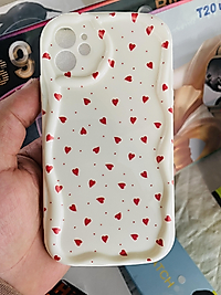 İPhone 11 Kalp Desenli Silikon Telefon Kılıfı