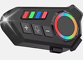 Motosiklet Kask Kulaklık Bluetooth 5.4 Kulaklık Kablosuz Motor Kulaklık Ortam Işığı ile Handsfree Stereo Müzik Çalar