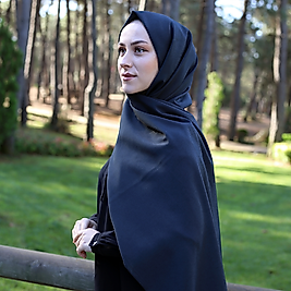 MODAL İPEK ŞAL SİYAH DM02