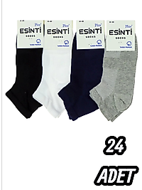 Erkek Esinti Dikişsiz Patik 24 Adet