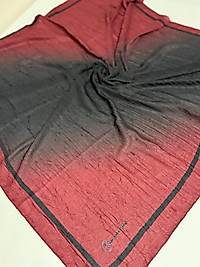 MİRORA DESEN BAMBU EŞARP BORDO