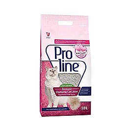 Proline Doğal Bentonit Topaklanan Kalın Taneli Bebek Pudrası Kokulu Kedi Kumu 10 L