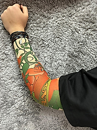 Giyilebilir Desenli Kol Dövmesi 3D Baskılı Tattoo