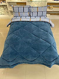 Battal boy welsoft yorgan seti indigo ekose