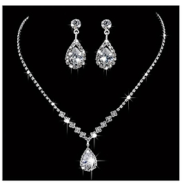 ( KOLYE + KÜPE ) 1 SET KOLYE & KÜPE ZİRKONYA TAKI SETİ