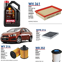 CHEVROLET AVEO 1.3 D 55 KW 75HP MOTOR YAĞ BAKIM SETİ