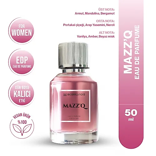 Biobellinda Mazz'Q Eau De Parfume For Women 50 Ml