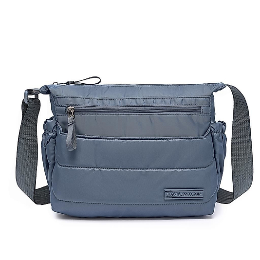 Smart Bags Yumuşak Kumaş Askılı Postacı Kadın Çantası - Buz Mavisi