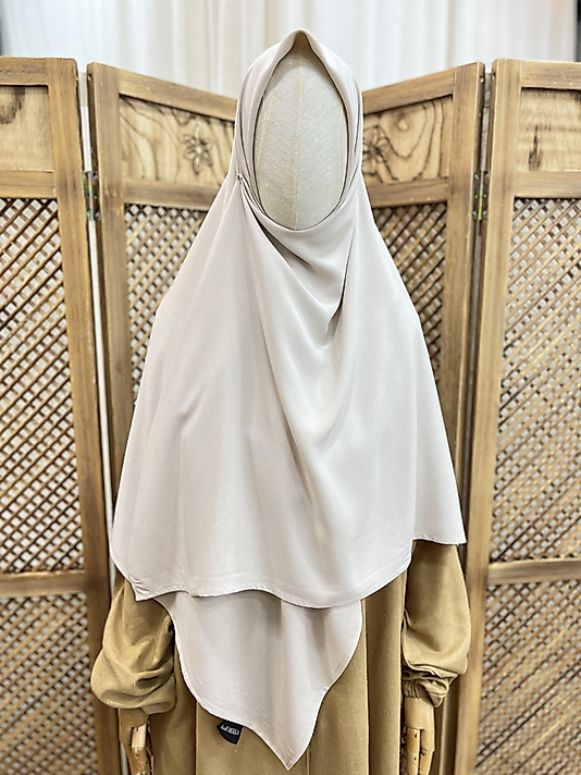 Krem Bambu Viskon Eşarp 120 cm