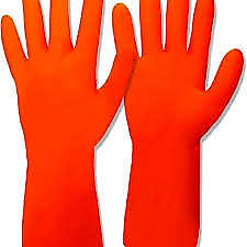 MEŞEM 8299 XL TURUNCU KAUÇUK ELDİVEN-KUTULU