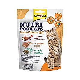 GimCat Nutri Pockets Malt ve Multivitamin Kedi Ödülü (150 g)