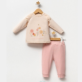 Kız Bebek Pudra İkili Takım