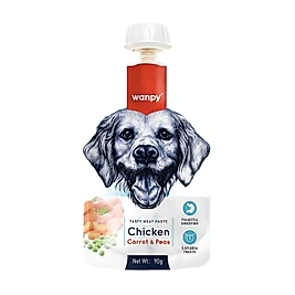Wanpy Taze Tavuklu & Havuçlu Köpek Et Ezmesi 90 gr