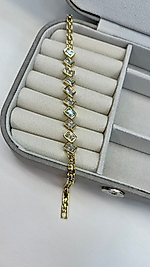 14K ALTIN KAPLAMA ÇELİK BİLEKLİK