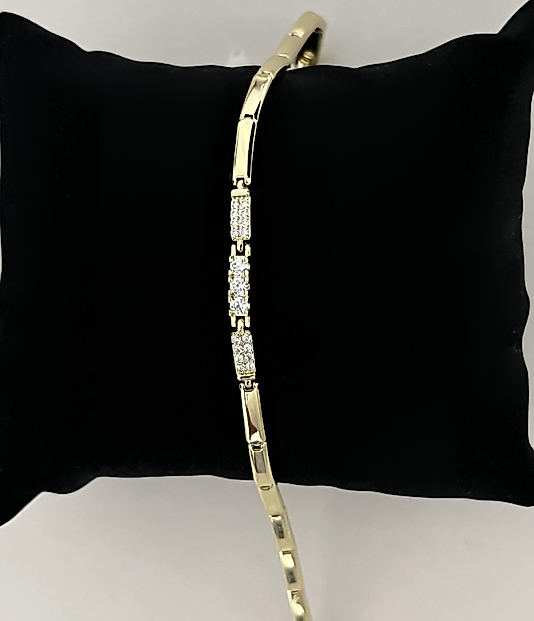 Xuping Gold İnce Taşlı Bileklik