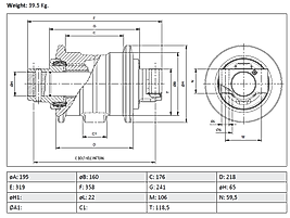 CAT322 / CAT324 / CAT326 YÜRÜYÜŞ MAKARASI / ALT MAKARA / TRACK ROLLER 163-4145 / CR5726 / 6I9396