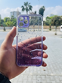 iPhone 11 Pro Simli Telefon Kılıfı Mor
