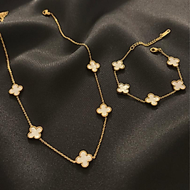 Cleef Model Gold Çelik 2'li  Set