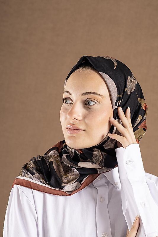 DECODE EŞARP ÇİÇEK DESEN