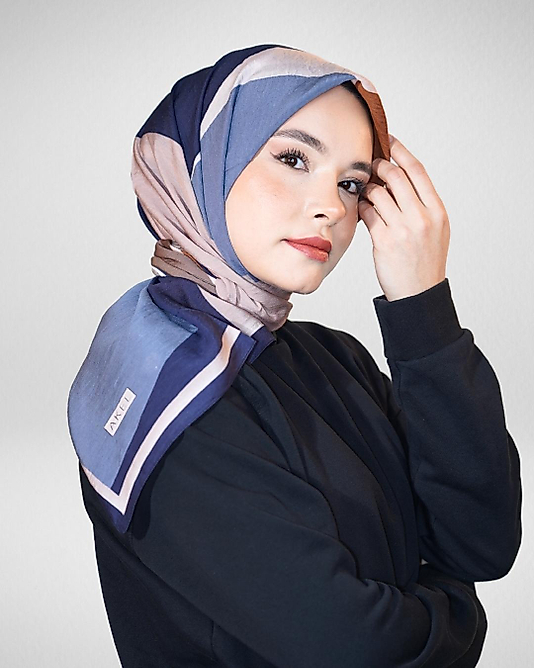 Spring Eşarp Yeni Desen Geometrik Desen