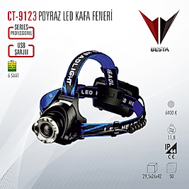 CATA CT-9123 LED KAFA FENERİ