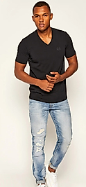 ARMANİ EXCHANGE V YAKA T-SHİRT