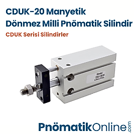 CDUK-20 Manyetik Dönmez Milli Pnömatik Silindir