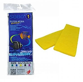 SOBO FİLTRE SÜNGERİ 32X12X2 SARI MAVİ