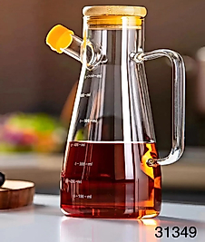900 ML BAMBU KAPAKLI CAM YAĞLIK