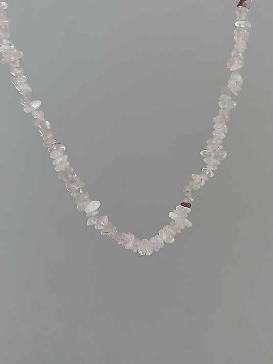 Doğaltaş Açık Pembe Kolye