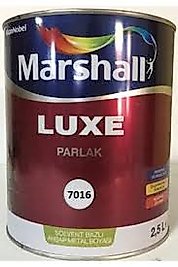 marshall lüx sentetik yağlı boya 7016 antresit gri 2,5 lt