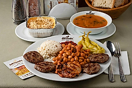 Çorba + Muhteşem Karışık + Ballı Fındıklı Sütlaç Menü