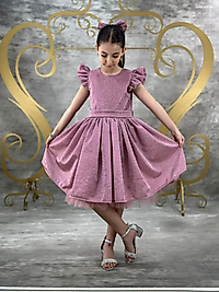 SİMLİ FİYONK MODEL KIZ ÇOCUK ABİYE