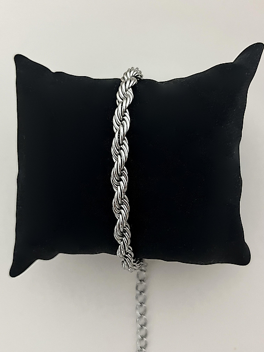 Çelik Silver Burgu Bileklik