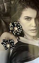 Retro Puantiye Özel Tasarım Küpe