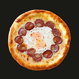 Kaşarlı Sucuklu Yuvarlak Pide