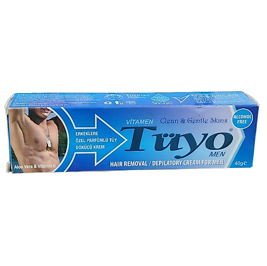 TÜYO ERKEKLERE ÖZEL PARFÜMLÜ TÜY DÖKÜCÜ KREM ALOE VERA & VİTAMİN E 40 G
