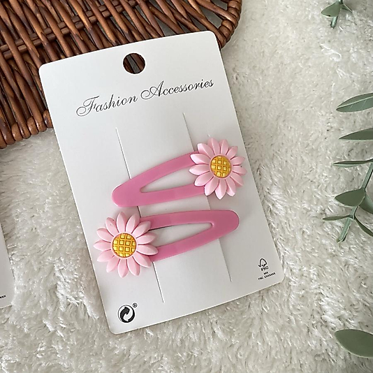 Papatya Model Kız Çocuk Çıtçıt Toka