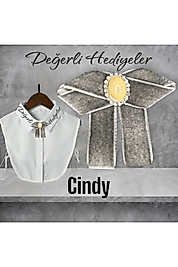 Cindy Taşlı Broş Kadın Yaka Aksesuarı Yaka Kurdela Erkek Kurdele Broş Yaka Iğnesi Gotik Aksesuar