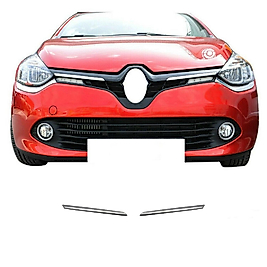 Renault Clio 4 Sport Tourer Krom Ön Panjur (2prç) Paslanmaz Çelik