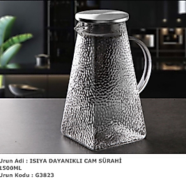 GÖNÜL BOROSİLİKAT SÜRAHİ 1500 ML