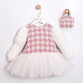 Kız Çocuk Çantalı Özel Gün Elbisesi