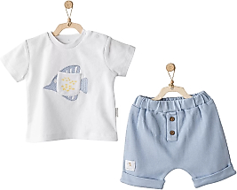 Ocean İs My Happy Place 2'li Bebe Takım Blue