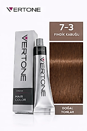 VERTONE SAÇ BOYASI 60 ML. (7-3 FINDIK KABUĞU)